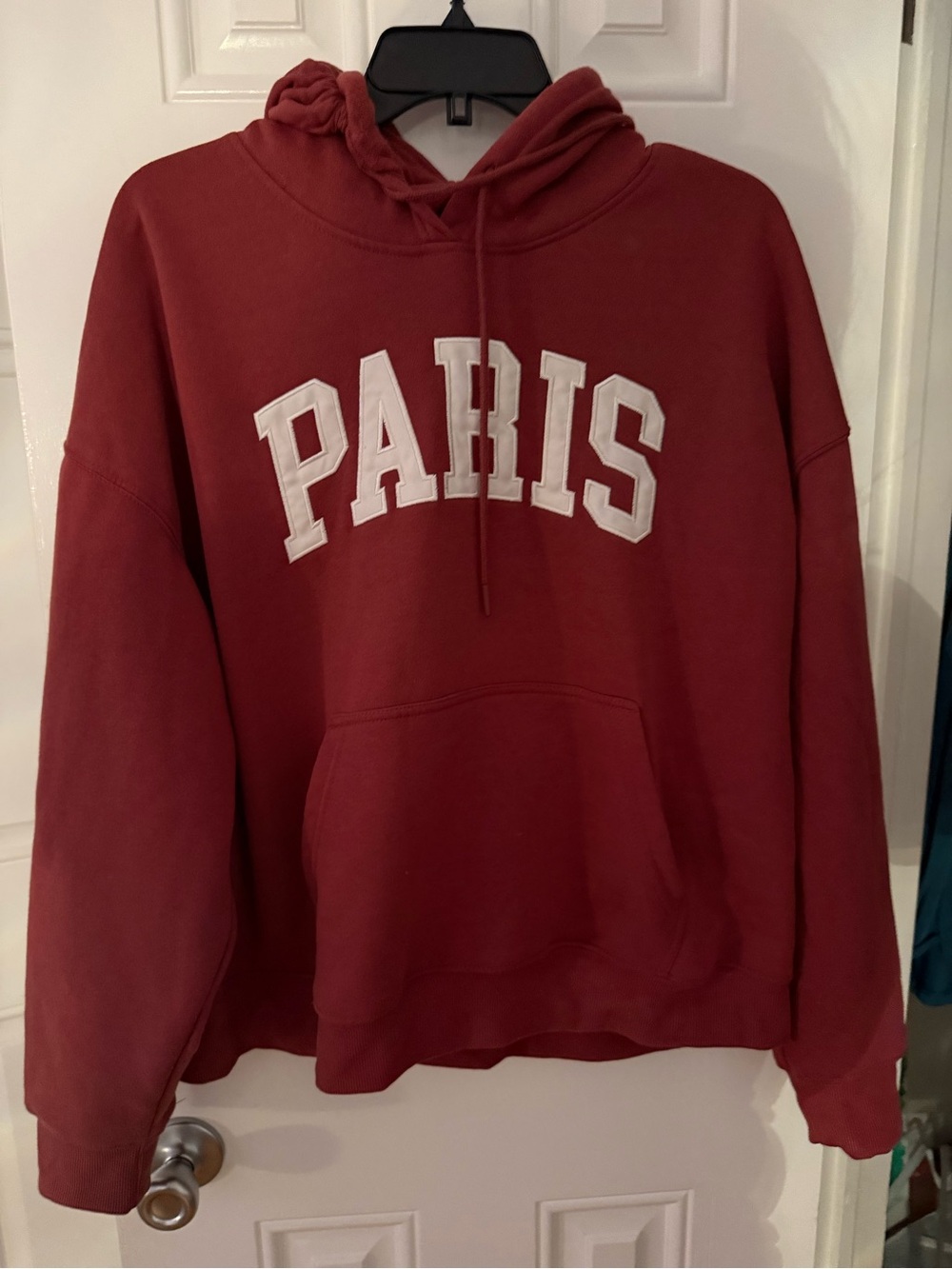 Pink Republic Maroon Hoodie with Floral Tag